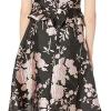 imageAdrianna Papell Womens One Shoulder Jacquard DressBlackPink Multi