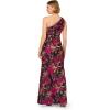 imageAdrianna Papell Womens One Shoulder Jacquard DressNavyPink