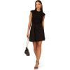 imageAdrianna Papell Womens Ponte Combo Short DressBlack