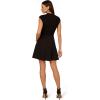 imageAdrianna Papell Womens Ponte Combo Short DressBlack