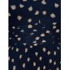 imageAdrianna Papell Womens Print Pleat Ankle DressNavyIvory
