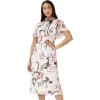 imageAdrianna Papell Womens Printed Chiffon Midi DressAlabaster Multi