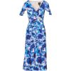 imageAdrianna Papell Womens Printed Chiffon Midi DressBlue Multi