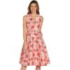 imageAdrianna Papell Womens Printed Faille Fit and FlareBlush Multi