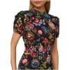 imageAdrianna Papell Womens Printed Midi DressBlack Multi