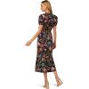 imageAdrianna Papell Womens Printed Midi DressBlack Multi