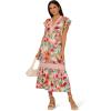 imageAdrianna Papell Womens Printed Midi DressPinkgreen Multi