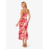 imageAdrianna Papell Womens Printed Midi DressRedIvory