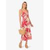 imageAdrianna Papell Womens Printed Midi DressRedIvory