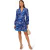 imageAdrianna Papell Womens Printed Short DressBlue Multi