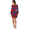 imageAdrianna Papell Womens Printed Short Flounce DressBerry Multi
