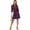 imageAdrianna Papell Womens Printed Short Flounce DressBrown Multi