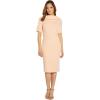 imageAdrianna Papell Womens Roll Neck Sheath with V BackBlush