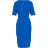 imageAdrianna Papell Womens Roll Neck Sheath with V BackDark Cobalt