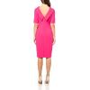 imageAdrianna Papell Womens Roll Neck Sheath with V BackGeranium
