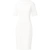 imageAdrianna Papell Womens Roll Neck Sheath with V BackIvory
