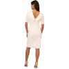 imageAdrianna Papell Womens Roll Neck Sheath with V BackIvory
