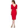 imageAdrianna Papell Womens Roll Neck Sheath with V BackRed