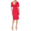 imageAdrianna Papell Womens Roll Neck Sheath with V BackSpiced Apple
