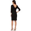 imageAdrianna Papell Womens Rolled Neck Crepe Midi DressBlack