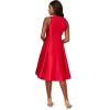 imageAdrianna Papell Womens Ruffle Halter Mikado DressRed