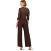 imageAdrianna Papell Womens Satin Crepe JumpsuitDark Brown