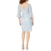 imageAdrianna Papell Womens Sequin Guipure Lace SheathSkyway