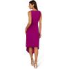 imageAdrianna Papell Womens Shirred Jersey Midi DressWild Magenta