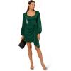 imageAdrianna Papell Womens Short Satin DressDark Ivy