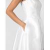 imageAdrianna Papell Womens Sleeveless MidLength Party Dress with VBackIvory