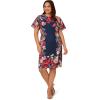 imageAdrianna Papell Womens Stretch Twill Short DressNavy Multi
