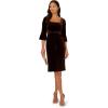 imageAdrianna Papell Womens Tie Front DressDark Brown