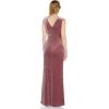 imageAdrianna Papell Womens Velvet Mermaid GownAntique Rose