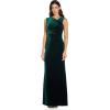 imageAdrianna Papell Womens Velvet Mermaid GownHunter
