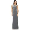 imageAdrianna Papell Womens Velvet Mermaid GownSilver