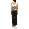 imageAdrianna Papell womens Scroll Lace JumptsuitIvoryBlack