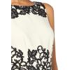 imageAdrianna Papell womens Scroll Lace JumptsuitIvoryBlack