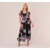imagePlus Size Floral Printed Jumpsuit In Black MultiBlack Multi