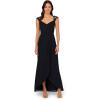 imageAdrianna Papell Womens Bead Yoke Chiffon DressViolet Cobalt