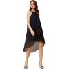 imageAdrianna Papell Womens Chiffon and Jersey DressBlack