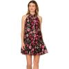 imageAdrianna Papell Womens Embroidered Short DressPink Multi