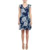 imageAdrianna Papell Womens Floral Chiffon Godet ShiftNavy Multi