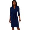 imageAdrianna Papell Womens Front Tie Short DressNavy Sateen