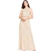 imageAdrianna Papell Womens Halter Blouson Beaded GownChampagne