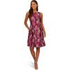 imageAdrianna Papell Womens Jacquard Envelope Short DressPinkBlack Multi