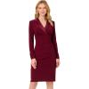 imageAdrianna Papell Womens Jersey Tuxedo DressRed Wine