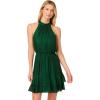imageAdrianna Papell Womens Metallic Halter DressEmerald Green