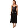 imageAdrianna Papell Womens Multi Floral Beaded DressBlack Multi