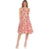imageAdrianna Papell Womens Printed Faille Fit and FlareBlush Multi