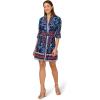 imageAdrianna Papell Womens Printed Short Flounce DressNavy Multi